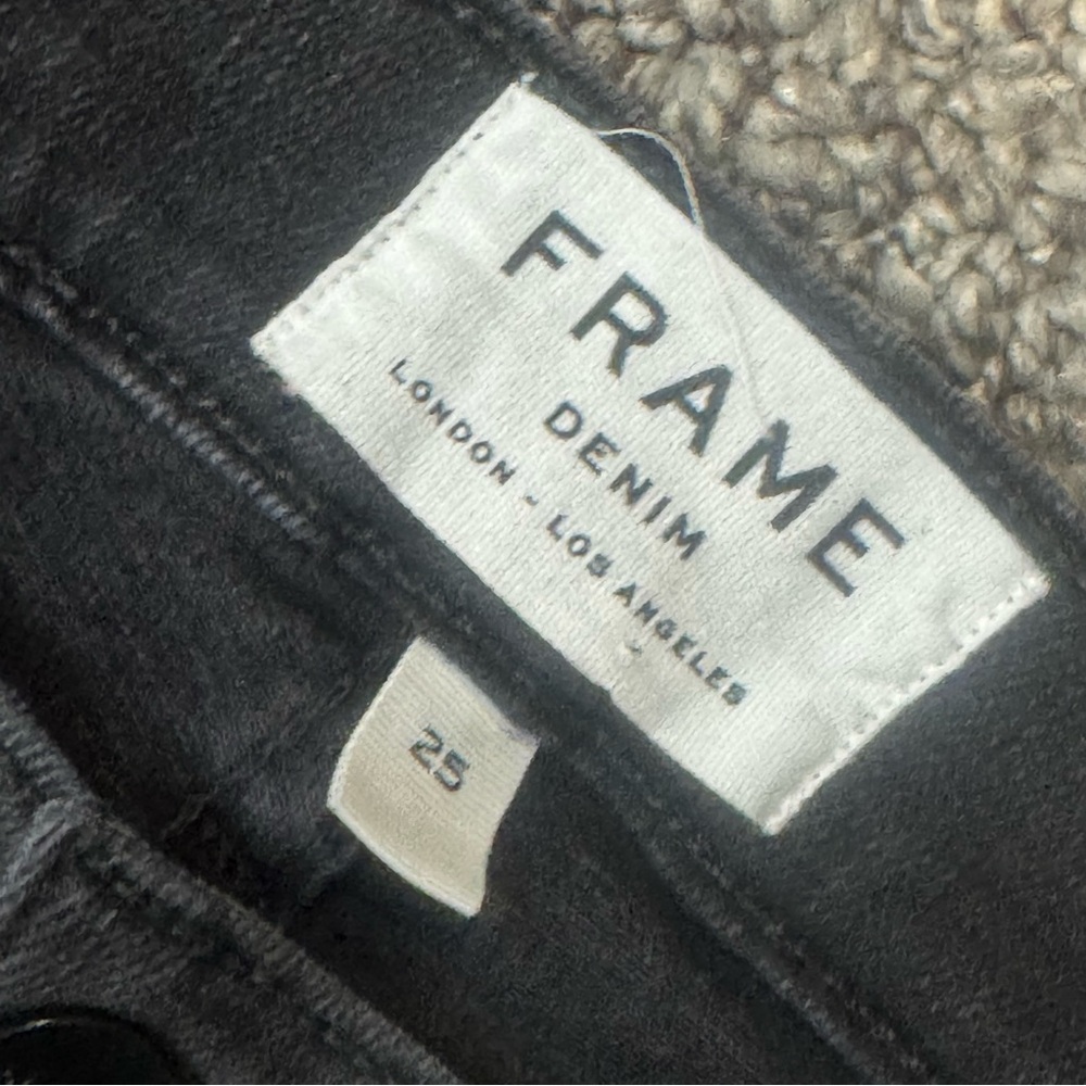 Frame Denim Black Skinny Jeans - Picture 6 of 9